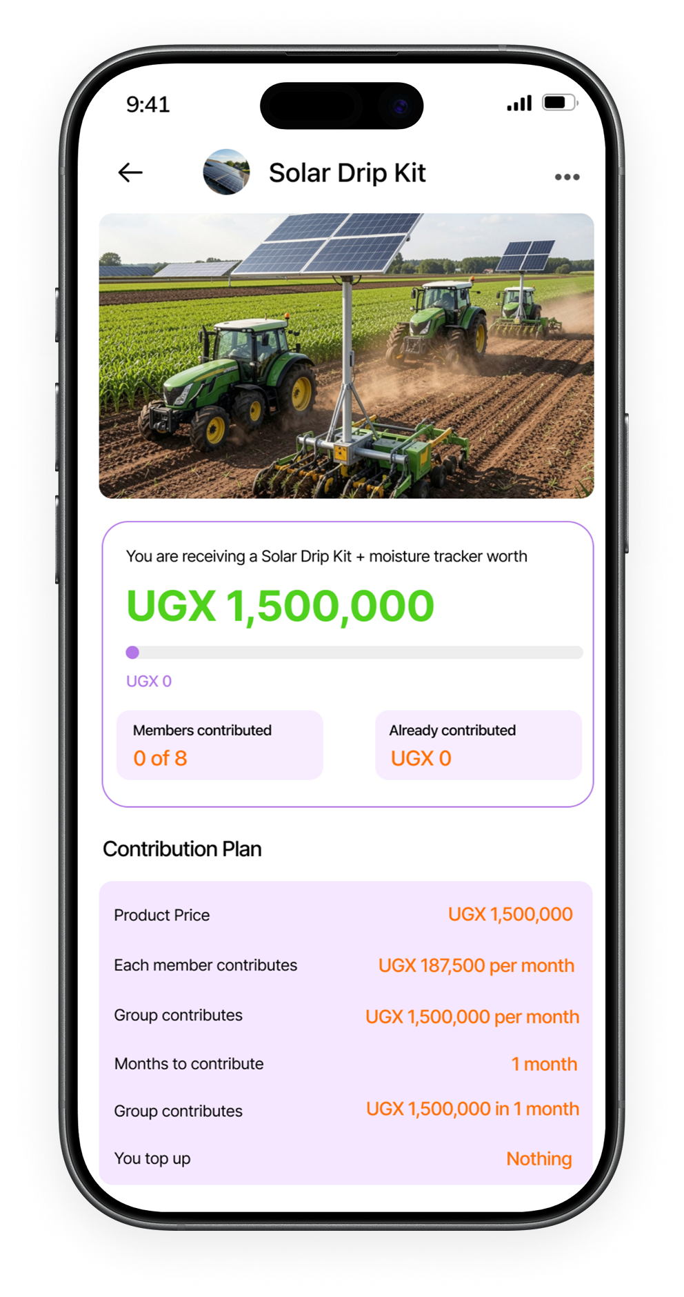 Complete Sandi AI savings and financial profile app screen